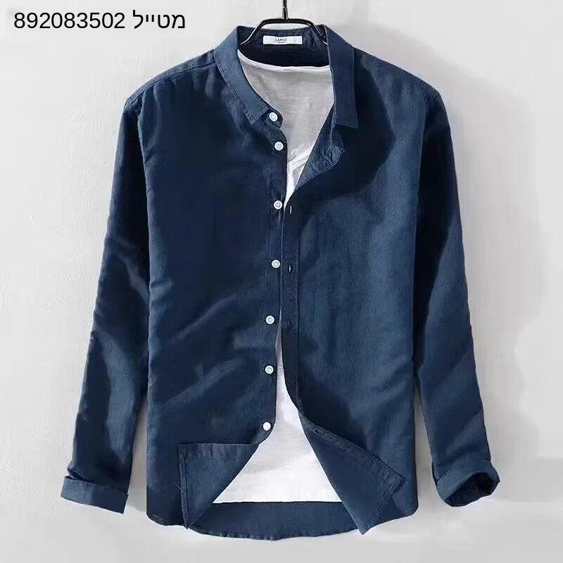 Oxford Cotton Casual Shirt Business - Oxford Weave Cotton Linen Shirt Casual