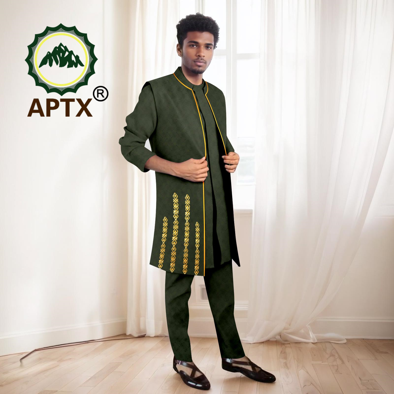 African Men Suits High Quality - đánh giá và giá Mandarin Collar Formal Shirt Slim Fit