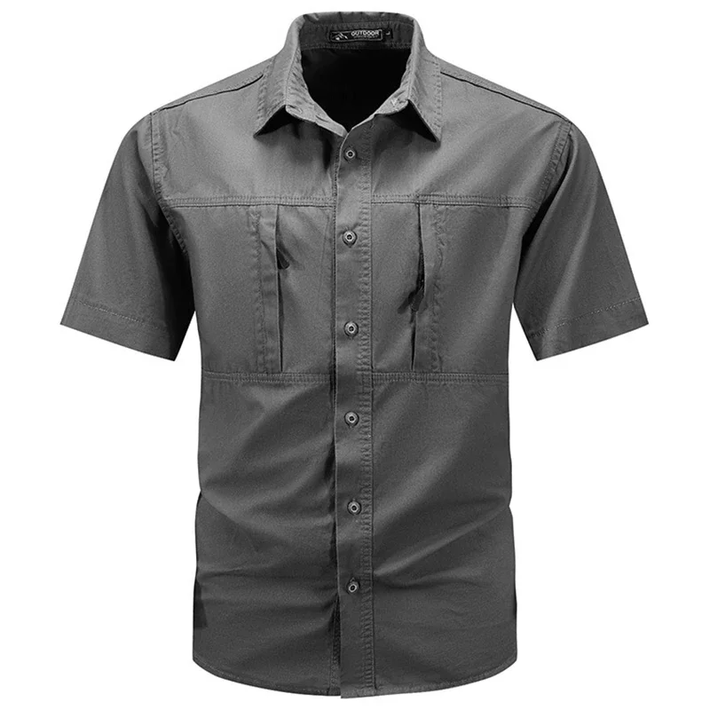 Men's Tactical Short-sleeved S - đánh giá và giá Tactical Military Shirt Cargo