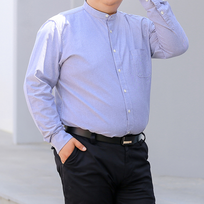 Autumn New Korean Shirt S-10XL - đánh giá và giá Mandarin Collar Formal Shirt Slim Fit