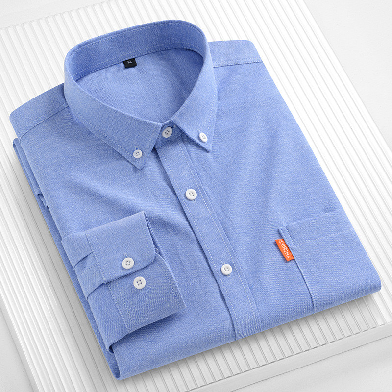 100% Pure Cotton Men's Busines - đánh giá và giá Oxford Cotton Casual Shirt Business
