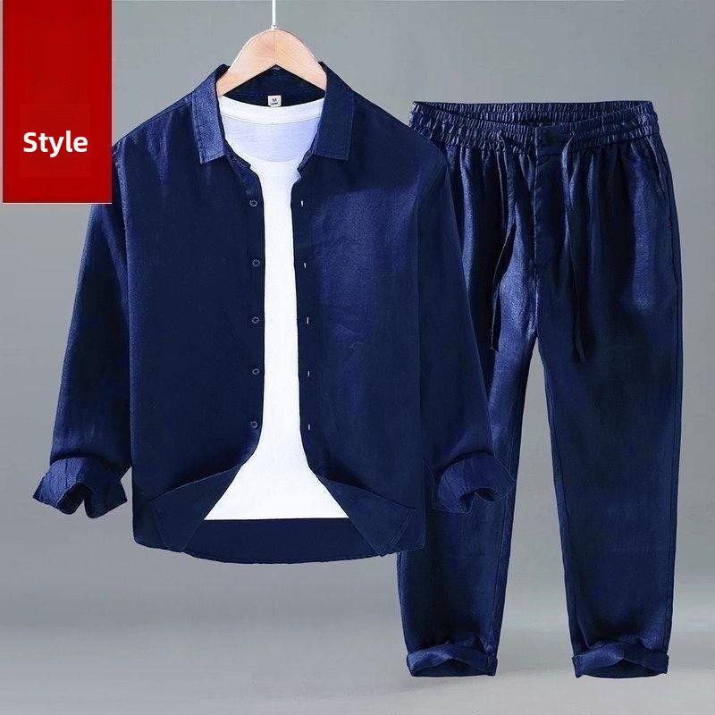 Loose Linen Men's Casual Short - đánh giá và giá Mens Linen Shirt Long Sleeve